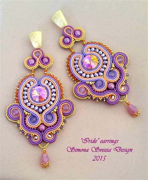 Iride Orecchini In Soutache Orecchini Gioielli Fatti A Mano