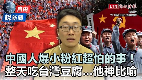 自由說新聞》中國人爆小粉紅超怕的事！整天「吃台灣豆腐」他神比喻酸爆 自由電子報影音頻道