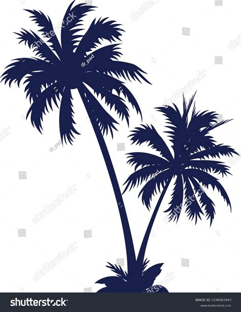 Amazingly Designed Flat Illustration Coconut Tree Stock Vector Royalty