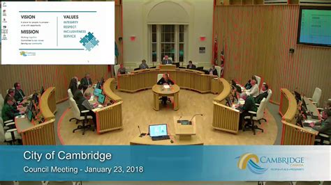 City Of Cambridge City Council January 23 2018 Youtube