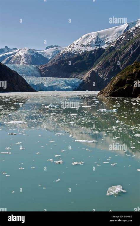 Sawyer Glacier Tracy Arm Fjord Inside Passage Alaska Usa Stock Photo