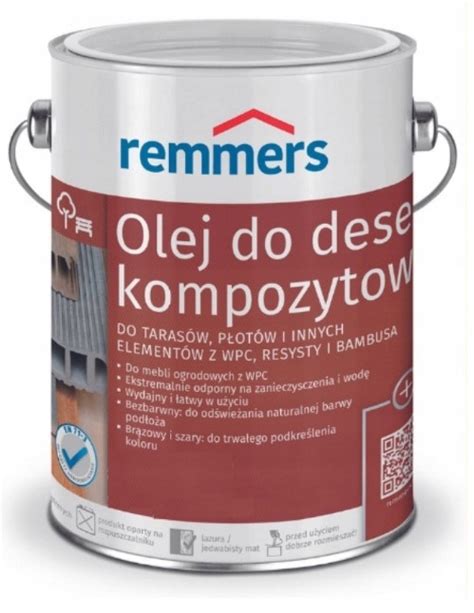 REMMERS OLEJ DO DESEK KOMPOZYTOWYCH TARASÓW 0 75L BEZBARWNY 0000208701