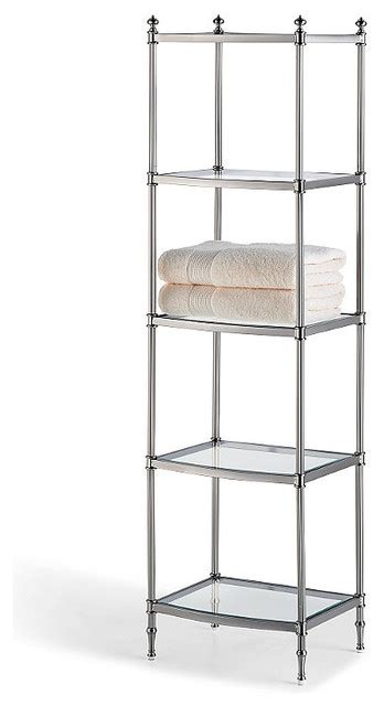 Belmont 5 Tier Etagere Traditional Bathroom Cabinets And Shelves