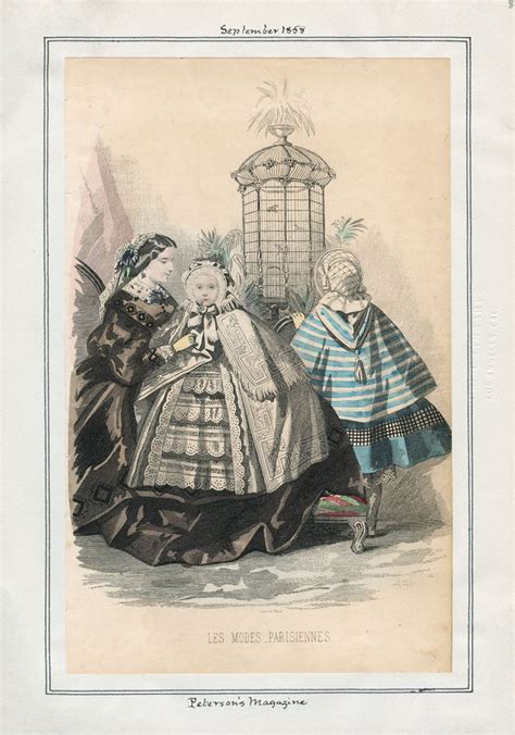 Peterson S Magazine Les Modes Parisiennes September 1858 LAPL