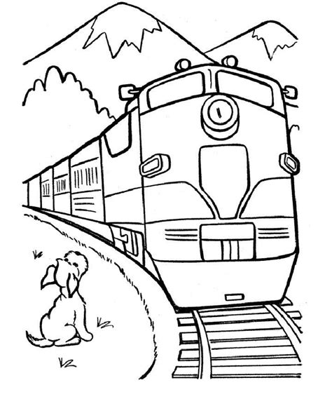 25 Free Train Coloring Pages For Kids And Adults Blitsy