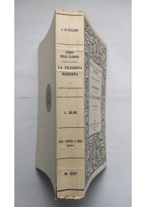 L Et Cartesiana La Filosofia Moderna Di Guido De Ruggiero Laterza