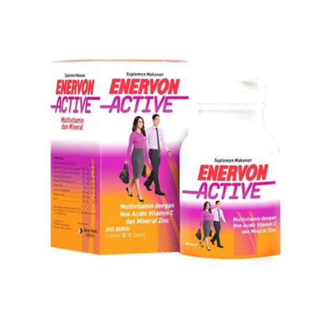 Enervon Active 30 Tablet Manfaat Kandungan Dosis Dan Efek Samping