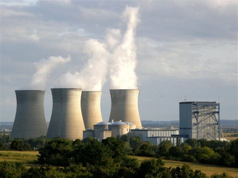 Chimneys Of Nuclear Power Plant Stock Image Image Of Dukovany Atomic