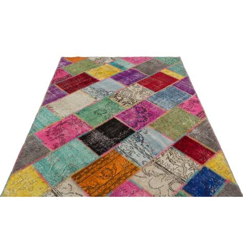 Latitude Vive Beige Patchwork Hand Knotted Area Rug Wayfair Co Uk