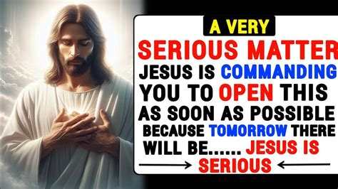 Jesus Is Commanding You To Open This As Soon As Possible God