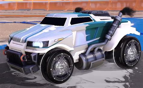 Rocket League Titanium White Road Hog Design With Parallax Low Poly