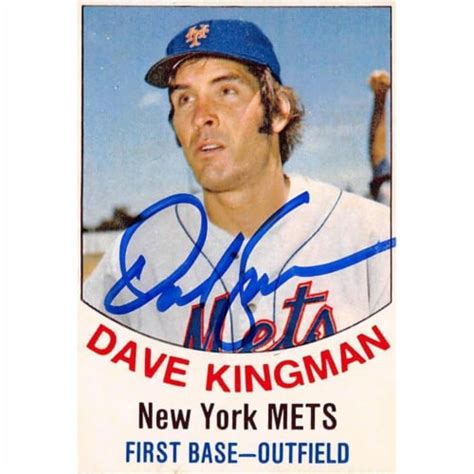 Autograph Warehouse Dave Kingman Autographed New York Mets