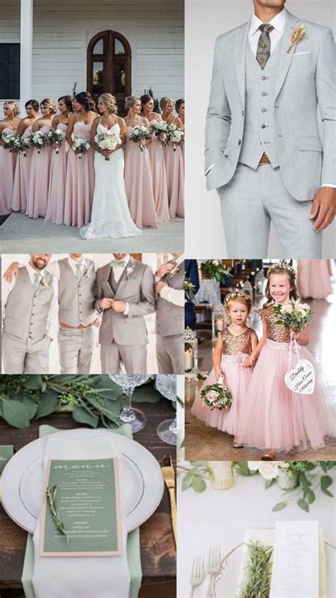 Sage Green And Blush Light Pink Wedding Pink Wedding Colors Blush