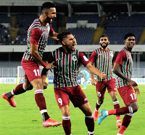 Kolkata Atk Mohun Bagan Player David Williams Celebrates With