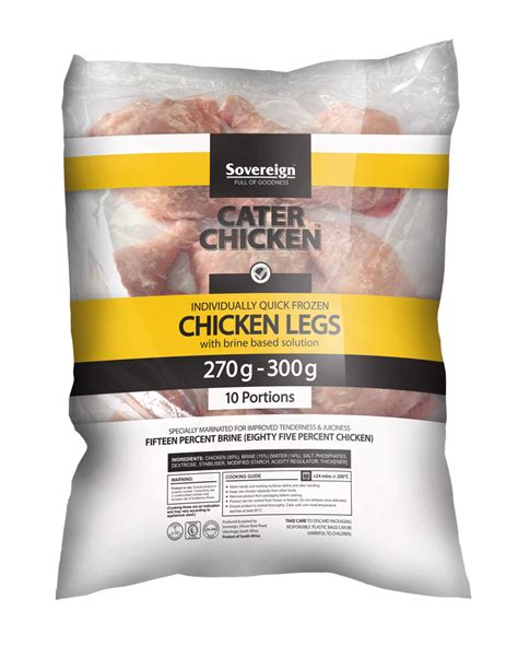 Sovereign Cater Chicken Mcp Legs 270 300g