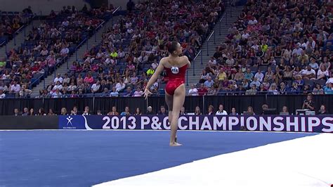 Kyla Ross Floor Exercise 2013 Pandg Championships Women Day 2