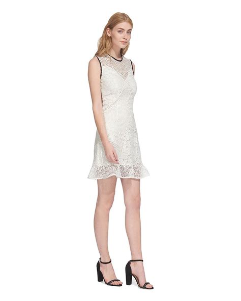 Whistles Cassie Lace Dress In White Endource