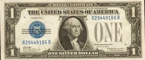 Series Of 1928 One Dollar Blue Seal Silver Certificates Values And