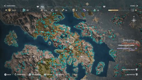 Collectibles Locations Map - Assassin's Creed Odyssey - Hold to Reset