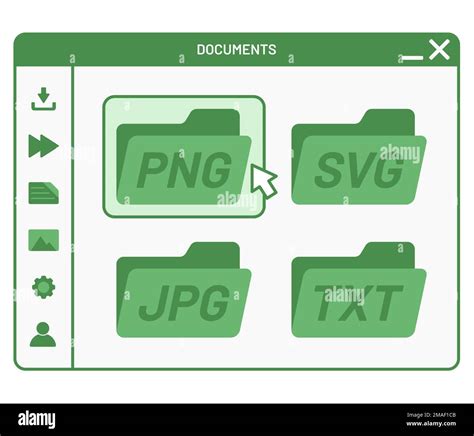 Desktop Interface Window With Folders Shape Icon Isolated Simple Ui