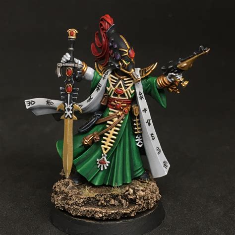 Warhammer 40k Eldar Warlock And Spiritseer Lot Metal Town