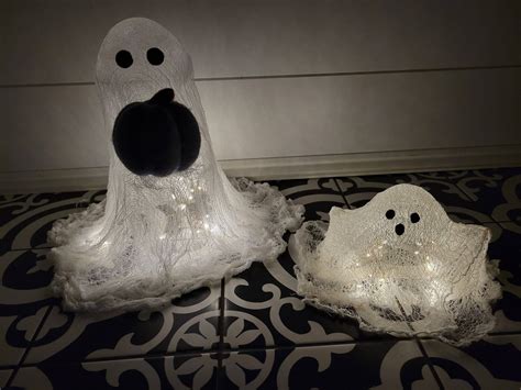 How To Make Cheese Cloth Ghost That Glow K And F Design