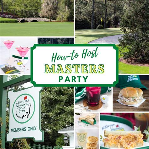 Authentic Masters Party Ideas Intentional Hospitality