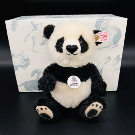 STEIFF BÄR TEDDY PANDA BEIJING 676956 KF 16 cm Jahr 2008