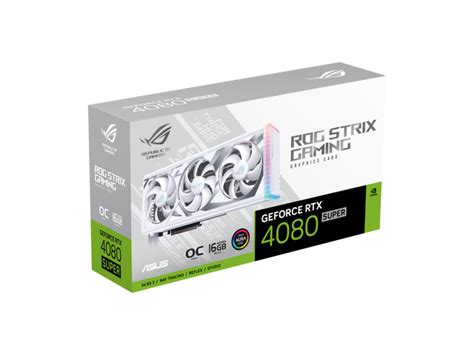 ASUS ROG Strix GeForce RTX 4080 SUPER White OC Edition Gaming Graphics ...