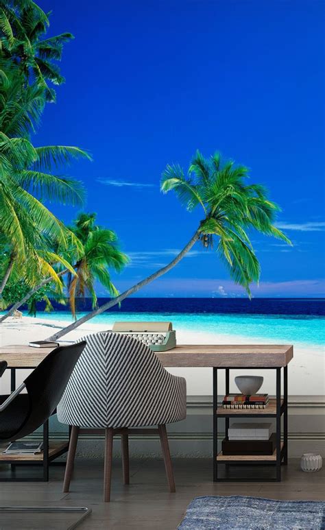 Bring Peace And Serenity To Your Office With This Beautiful Beach Wall