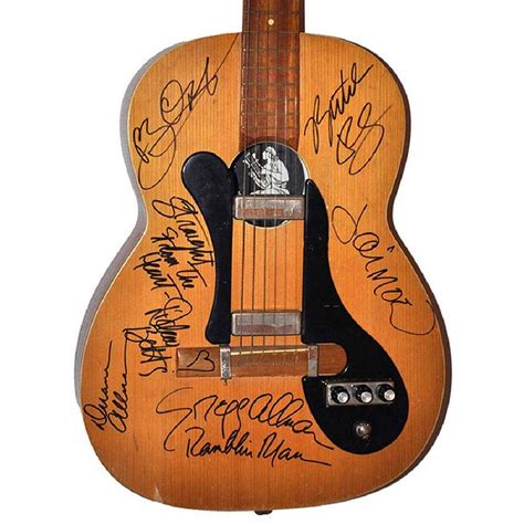 Allman Brothers Signed Acoustic Guitar