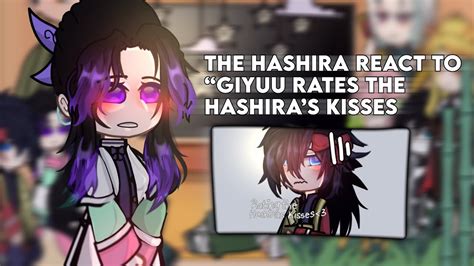 Hashira React To Giyuu Rates The Hashiras Kisses KNY Giyuushino