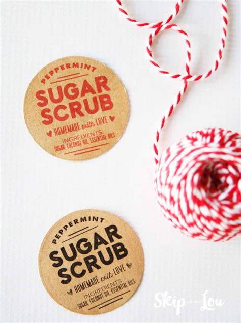 Free Printable Sugar Scrub Labels