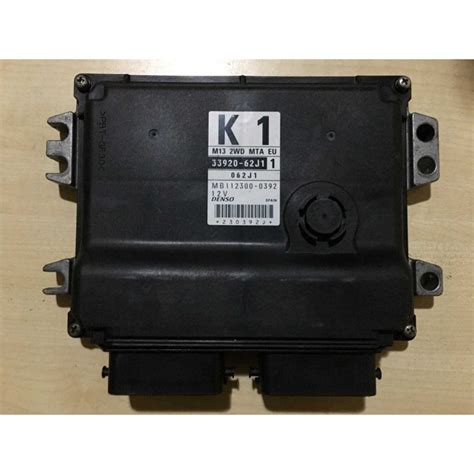 ENGINE ECU DENSO MB112300 0392 SUZUKI 33920 62J1