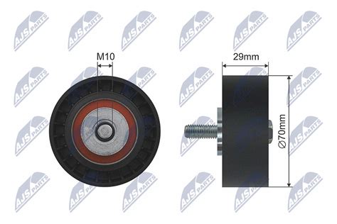 Deflection Guide Pulley V Ribbed Belt RNK FT 003 NTY 504000412