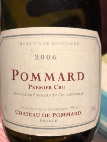 2011 Château de Pommard Pommard Premier cru Vivino US