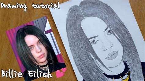 How To Draw Billie Eilish Step By Step Billie Eilish Drawing Easy How