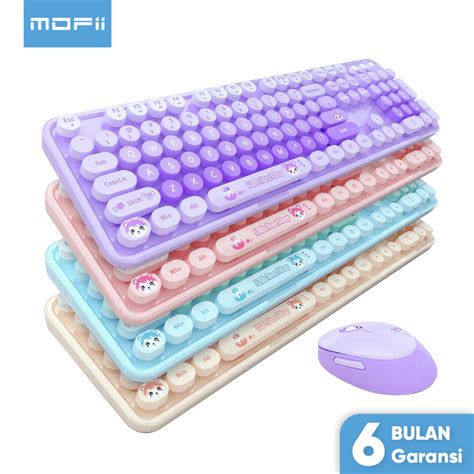 Mofii Wireless Keyboard And Wireless Mouse Set 2 4G Bear Sweet Shopee