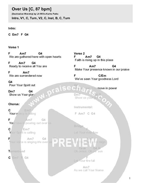 Over Us Chords Pdf Destination Worship Praisecharts Hot Sex Picture