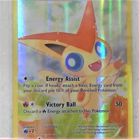 Buy The Pokémon Tcg Victini Full Art Black Star Promo Card Xy117