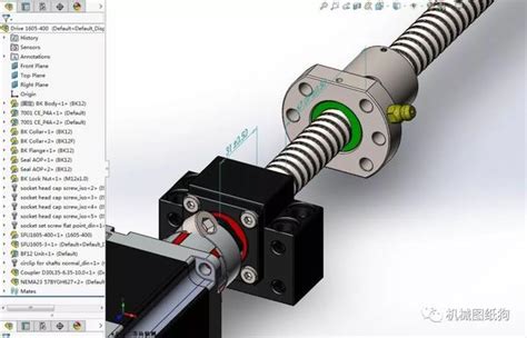 工程机械步进传动滚珠丝杠3D数模图纸 Solidworks设计 附STEP 知乎