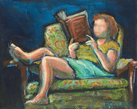 The Reader Painting By Buffalo Bonker Fine Art America