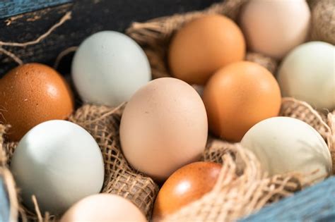 Premium Photo Fresh Farm Eggs