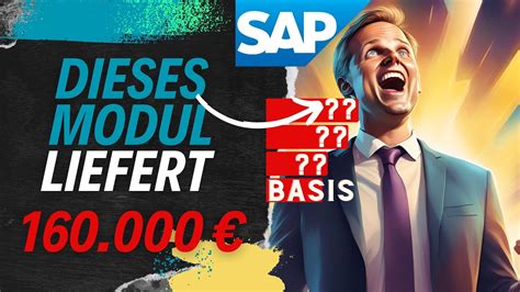 Bestbezahltes Sap Modul Liefert Im Jahr Youtube