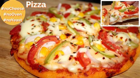 No Cheese No Yeast No Oven No Mayo Veg Pizza Lockdown Recipe Priya