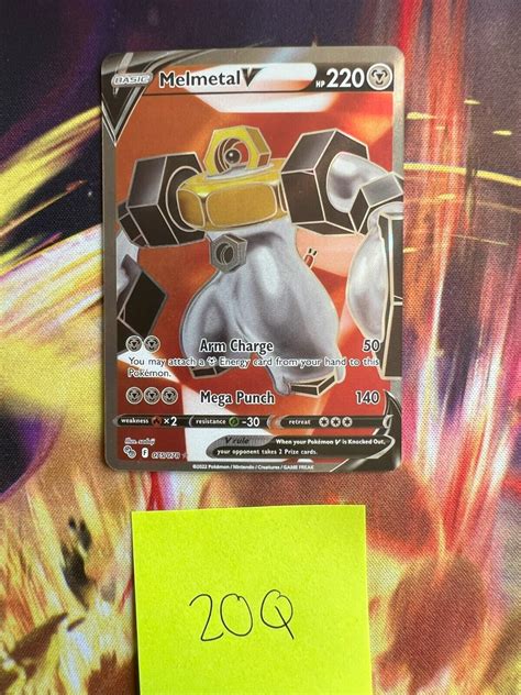 Q Pok Mon Nm Melmetal V Full Art Holo Ultra Rare