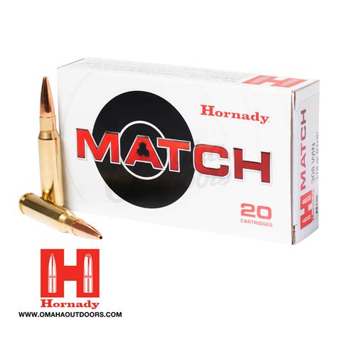 Hornady Match Win Grain Bthp Ammo Round Box Omaha Outdoors