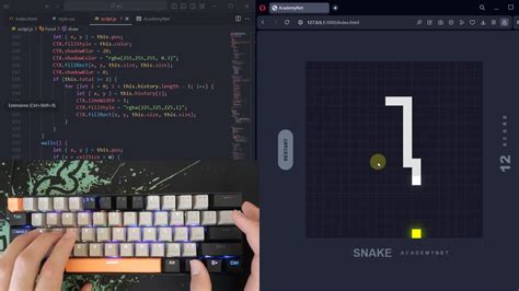 Asmr Programming Coding A Snake Game No Talking Youtube