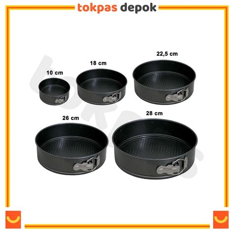 Jual Loyang Bulat Bongkar Pasang Teflon Cetakan Kue Cake Pan HL A 033