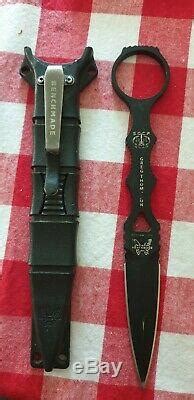 Benchmade Socp Dagger Fixed Blade 176bksn With Sheath Self-defense Combo Knife